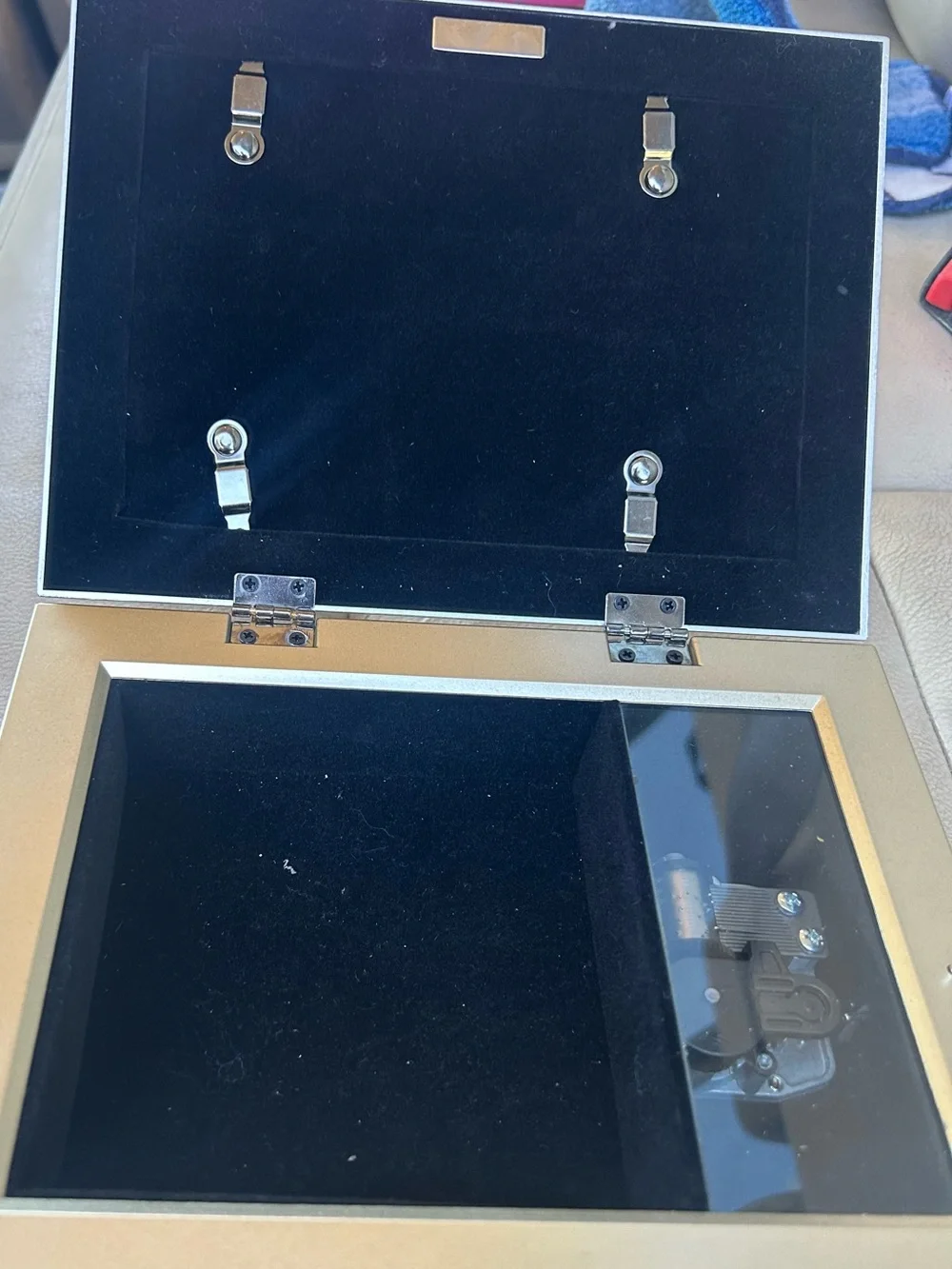 Silver Framed 'Special Friends' Floral music jewelry box
